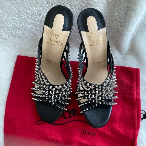 Christian Louboutin Spiked Mules - Picture 6 of 7